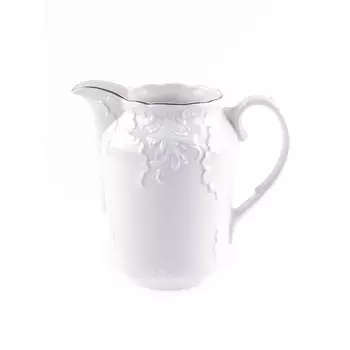 Кувшин Cmielow Рококо «Отводка платиной», фарфор, 1 л