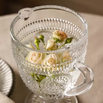 Кувшин для воды стеклянный SL Home «Ларго», 1,1 л, 1420 см, цвет прозрачный