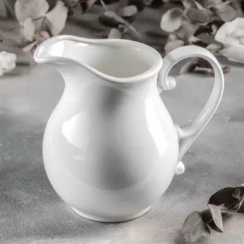 Кувшин фарфоровый Wilmax, 1,6 л, цвет белый