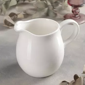 Кувшин для воды Magistro «Бланш», 1 л, 1315 см, фарфор, белый