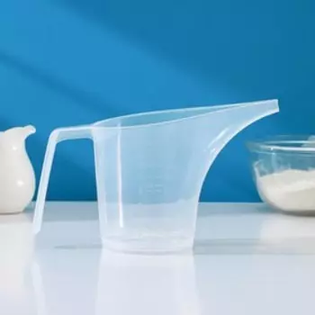 Кувшин мерный Доляна, 500 мл, 209.512 см, пластик, прозрачный