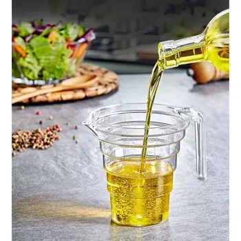 Кувшин мерный EmHouse, с ручкой и носиком, 500 мл, размер 14.5х6х12 см, цвет прозрачный