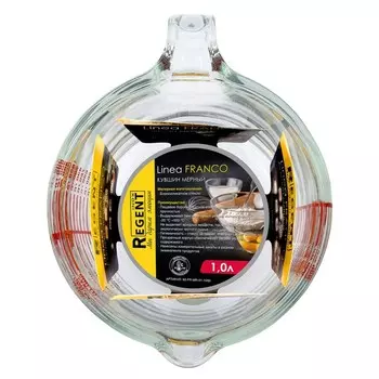 Кувшин мерный Regent inox Franco, стекло, 1 л