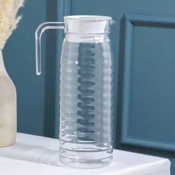 Кувшин «Ребрис», 1,1 л, 12924 см, цвет прозрачный
