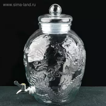 Диспенсер для напитков "Дракон" 10 л, 30х24х38 см