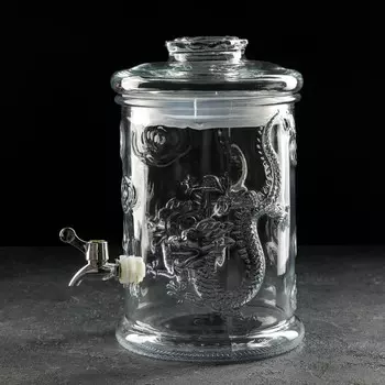 Диспенсер для напитков стеклянный «Пинотаж», 5 л, 19×31 см