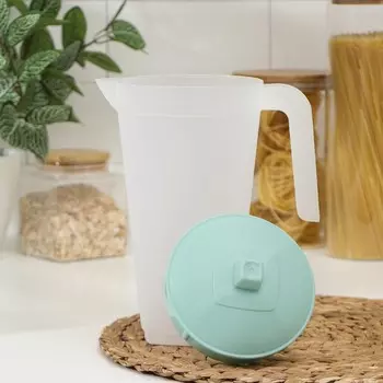 Кувшин с крышкой, 2 л, 201226 см, цвет фисташковый