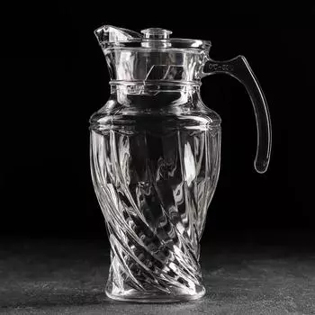 Кувшин для воды стеклянный «Вихрь», 1,6 л, 1225,5 см