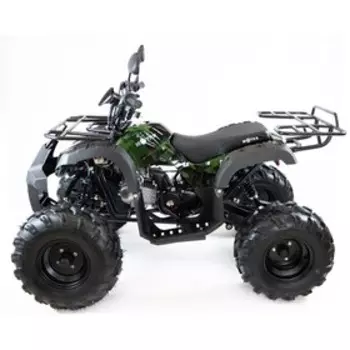 Квадроцикл бензиновый MOTAX ATV Grizlik Super LUX 125 cc NEW, зеленый камуфляж, электростартер, родительский контроль