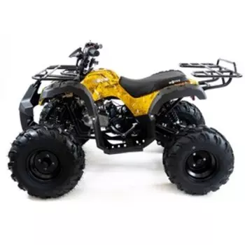 Квадроцикл бензиновый MOTAX ATV Grizlik Super LUX 125 cc NEW, желтый камуфляж, электростартер, родительский контроль