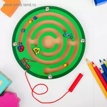 Лабиринт магнитный малый «Волчок» МИКС