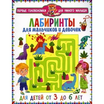 Лабиринты для мальчиков и девочек. Для детей от 3 до 6 лет