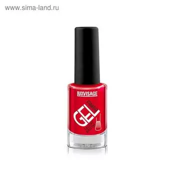 Лак для ногтей Luxvisage GEL finish, тон 07 красный, 9 г