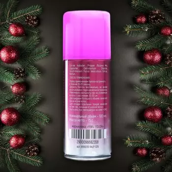 Лак для волос Secret Beauty с блестками, серебро, 100 мл