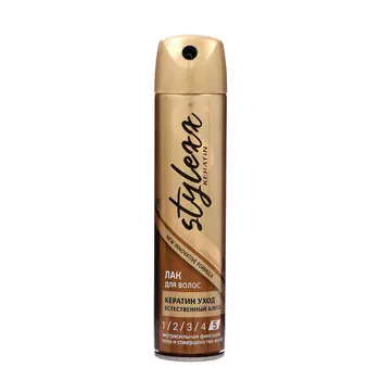 Лак для волос Stylexx Кератин Уход и экстрасильная фиксация, 250 мл
