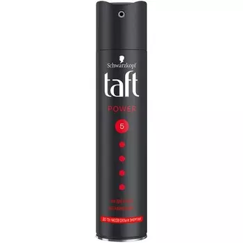 Лак для волос Taft Power, с кофеином, мегафиксация, 225 мл