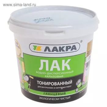 Лак ВДлакра тонированный, Дуб, 0,9кг