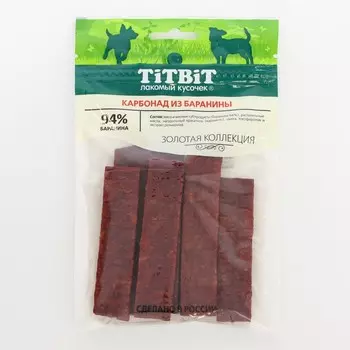 Лакомство для собак Titbit Карбонад из баранины «Золотая коллекция», 70 г