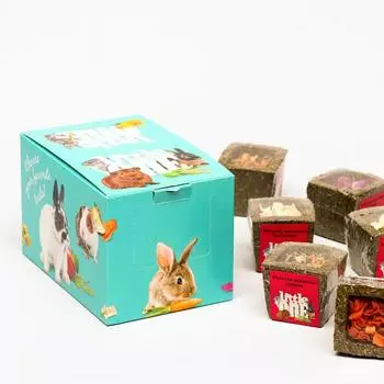 Лакомство Little One «Корзинка из луговых трав» с наполнением, ассорти, 65 г