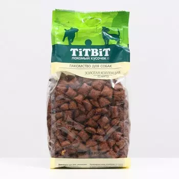 Лакомство TitBit "Хрустящие подушечки" для собак мелких пород, говядина/сыр, 350 г