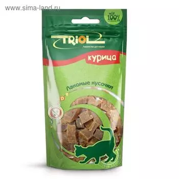 Лакомые Triol для кошек, кусочки из курицы, 40 г