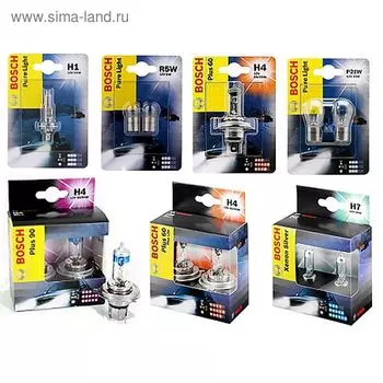 Лампа автомобильная Bosch TRUCKLIGHT, H4, 24 В, 75/70 Вт, 1987302441