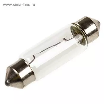 Лампа автомобильная C10W, 24В, 10Вт, с цоколем 36 мм, sv8.5, Спутник, Skyway, , S09101005