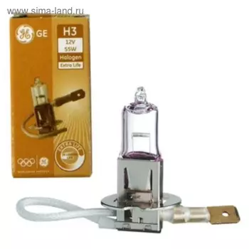 Лампа автомобильная General Electric Extra Life, H3, 12 В, 55 Вт, 50340DPU