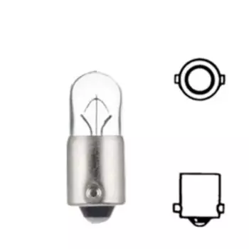 Лампа автомобильная Hella, T6W, 12 В, 6 Вт, (BA9s), 8GP 007 676-121