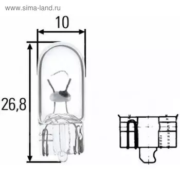 Лампа автомобильная Hella, W3W, 24 В, 3 Вт, 8GP 003 594-241