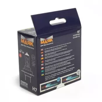 Лампа автомобильная Маяк Ультра White Vision+150%, H7, 12 В, 55 Вт, набор 2 шт