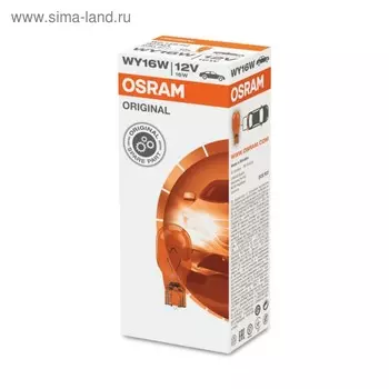 Лампа автомобильная Osram, WY16W, 12 В, 16 Вт, (W2,1x9,5d), 921NA