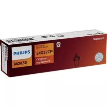 Лампа автомобильная Philips Brown, BAX, 24 В, 1.2 Вт, (BX8,5D), 24032CP