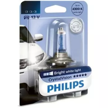 Лампа автомобильная Philips Crystal Vision, H3, 12 В, 55 Вт, 12336CVB1