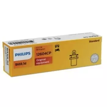 Лампа автомобильная Philips Green, BAX, 12В, 2 Вт, (B8,5D), 12604CP