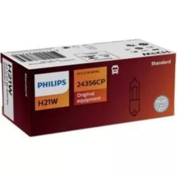 Лампа автомобильная Philips, H21W, 24 В, 21 Вт, 24356CP