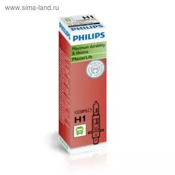 Лампа автомобильная Philips MasterLife, H1, 24 В, 70 Вт, 13258MLC1