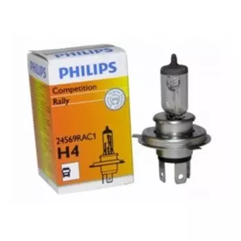 Лампа автомобильная Philips Rally, H4, 24 В, 100/90 Вт, 24569RAC1