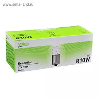 Лампа автомобильная VALEO, R10W, 12 В, 10 Вт, 32221