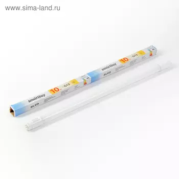 Лампа cветодиодная Smartbuy, Т8, 10 Вт, G13, 600 мм, 4100 К, дневной белый свет