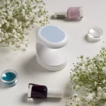 Лампа для маникюра Luazon LUF-07, UV/LED, 3 диода, 16 Вт, для типс, USB, белая