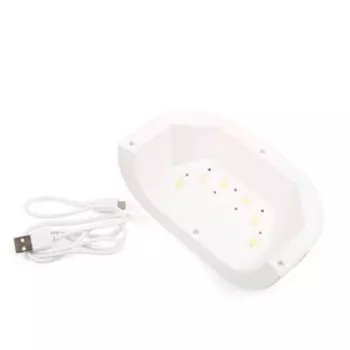 Лампа для гель-лака TNL Moonlight, UV/LED, 24 Вт, 6 светодиодных ламп, таймер 60 с, белая