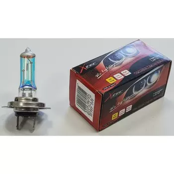 Лампа галогенная H7 12 В, 55W, PX26d, Neon Blue, белый свет, голубой оттенок