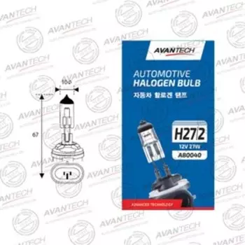 Лампа головного света Avantech H27/2 12V 27W (881 Series)