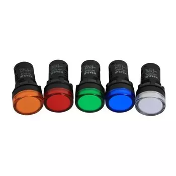 Лампа КЭАЗ 238693 AD22DS(LED) 230В, матрица, цвет зелёный