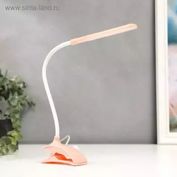 Лампа на прищепке «3мейка» 1 Вт 14 LED USB розовый 93.542 см RISALUX