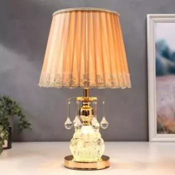 Лампа настольная 16139/1 E27 40 Вт+LED подсветка золото 252543 см RISALUX