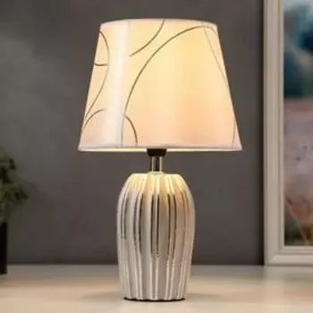 Лампа настольная 16192/1 E14 40 Вт серый с серебром 202033 см RISALUX