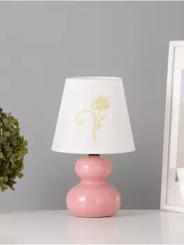 Лампа настольная 16401/1PK E14 40 Вт розовый 151527 см RISALUX