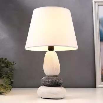 Лампа настольная 16446/1WT E14 40вт бело-черный 222234 см RISALUX